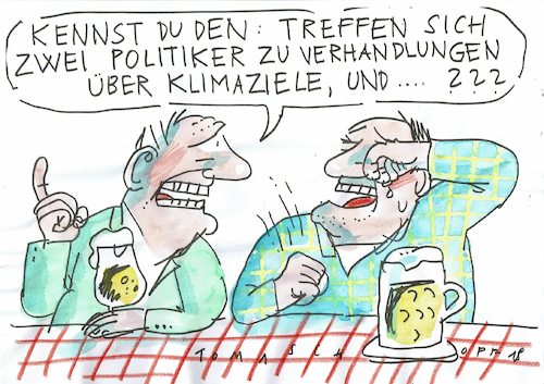 Cartoon: Umweltziele (medium) by Jan Tomaschoff tagged umwelt,wirtschaft,umwelt,wirtschaft