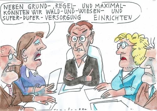 Cartoon: Versorgung (medium) by Jan Tomaschoff tagged gesundheit,krankenhaus,reform,lauterbach,gesundheit,krankenhaus,reform,lauterbach