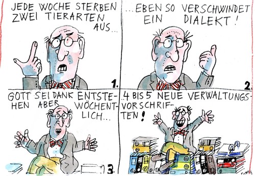 Cartoon: Verwaltung (medium) by Jan Tomaschoff tagged verwaltung,bürokratie,vorschriften,verwaltung,bürokratie,vorschriften
