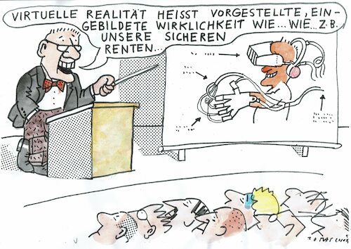 Cartoon: virtuell (medium) by Jan Tomaschoff tagged renten,sicherheit,vorstellung,renten,sicherheit,vorstellung