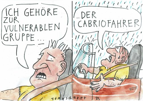 Cartoon: vulnerabel (medium) by Jan Tomaschoff tagged gruppen,interessen,gruppen,interessen