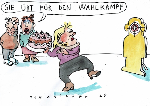 Cartoon: Wahlkampf (medium) by Jan Tomaschoff tagged wahlkampf,fairness,parteien,wahlkampf,fairness,parteien