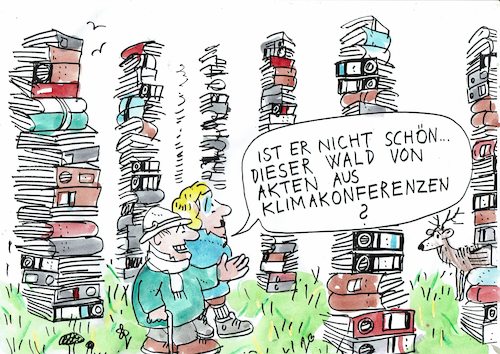 Cartoon: Wald (medium) by Jan Tomaschoff tagged umwelt,wald,konferenzen,umwelt,wald,konferenzen
