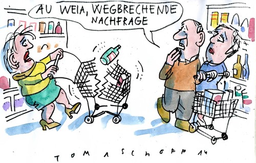 wegbrechende Nachfrage