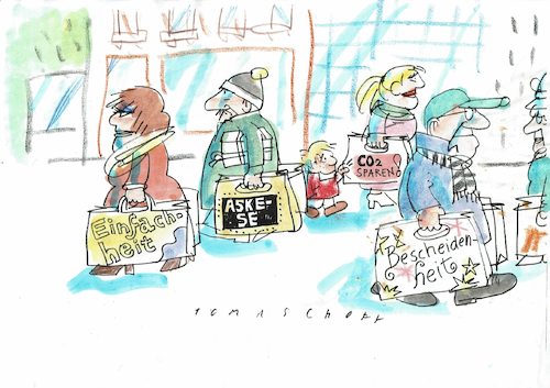 Cartoon: Weihnachtsgeschenke (medium) by Jan Tomaschoff tagged weihnachten,luxus,verschwendung,weihnachten,luxus,verschwendung