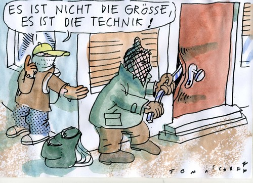 Cartoon: Werkzeug (medium) by Jan Tomaschoff tagged einbrüche,kriminalität,einbrüche,kriminalität