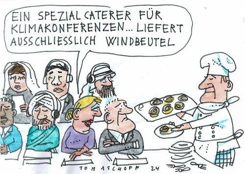 Cartoon: Wind (medium) by Jan Tomaschoff tagged geld,klima,konferenzen,geld,klima,konferenzen