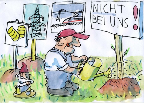 Cartoon: Wutbürger (medium) by Jan Tomaschoff tagged egoismus,egoismus