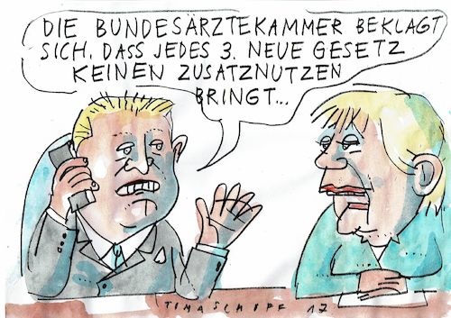 Cartoon: Zusatznutzen (medium) by Jan Tomaschoff tagged gesundheitsgesetze,gesundheitsgesetze