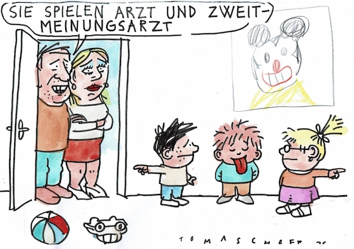 Cartoon: Zweitmeinung (medium) by Jan Tomaschoff tagged gesundheit,ärzte,meinung,operationen,kosten,gesundheit,ärzte,meinung,operationen,kosten