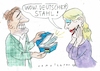 Cartoon: Deutscher Stahl (small) by Jan Tomaschoff tagged wirtschaft,stahl,krise