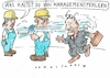 Cartoon: Fehler (small) by Jan Tomaschoff tagged industrie,krise,management,arbeiter,fehler