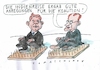 Cartoon: Koalition (small) by Jan Tomaschoff tagged klingbeil,merz,cdu,spd