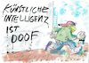 Cartoon: künstliche Intelligenz (small) by Jan Tomaschoff tagged künstliche,intelligenz,roboter,digitalisierung