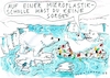 Cartoon: Plastik (small) by Jan Tomaschoff tagged klima,eisbär,temperatur,meer,mikroplastik