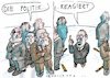 Cartoon: Politik (small) by Jan Tomaschoff tagged viren,abstand