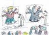 Cartoon: Quadratur (small) by Jan Tomaschoff tagged obergrenze,union,schwesternparteien