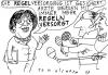Cartoon: Regelverordnung (small) by Jan Tomaschoff tagged gesundheitsreform,gesunheitsfond,regelverordnung,ulla,schmidt