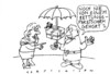 Cartoon: Rettungsschirm (small) by Jan Tomaschoff tagged rettungsschirm