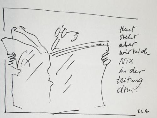 Cartoon: Nix neues (medium) by nele andresen tagged zeitung,news,nix,
