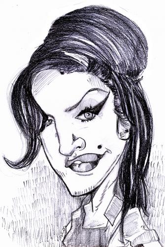 Cartoon: Amy Winehouse (medium) by MRDias tagged caricature