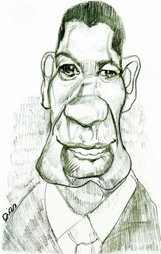 Cartoon: Denzel Washington (medium) by MRDias tagged caricature