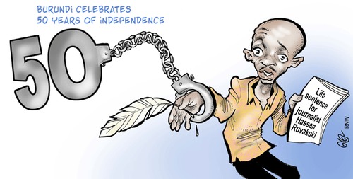 Cartoon: Burundi (medium) by Damien Glez tagged independence,burundi