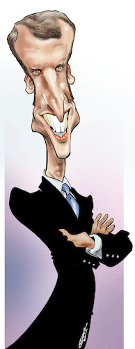 Emmanuel Macron von Damien Glez | Politik Cartoon | TOONPOOL