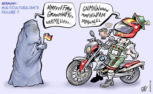 Cartoon: Germany (medium) by Damien Glez tagged multiculturalism,germany
