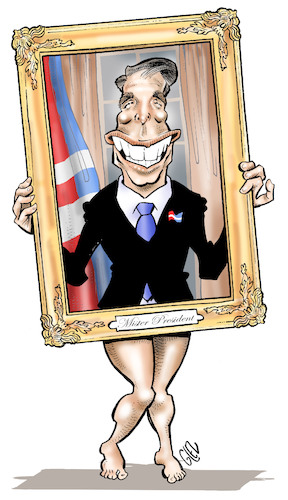 Cartoon: Private president (medium) by Damien Glez tagged president,private,life,president,private,life