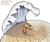 Cartoon: Africa - Droughts and Floods (small) by Damien Glez tagged africa drought flood kenya