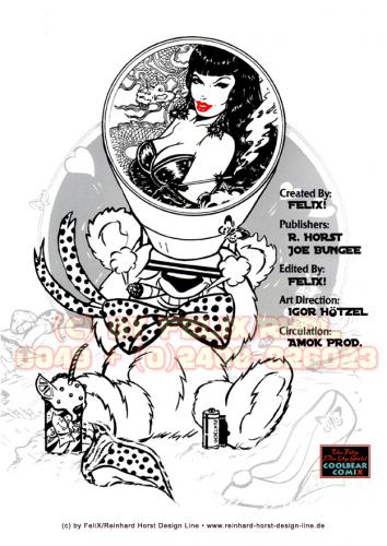 Cartoon: CoolBear-Great Views Out There! (medium) by FeliXfromAC tagged alpha,stockart,bad,cartoon,comic,art,jil,lill,buddy,erotic,poster,cover,up,pin,erotainment,comix,bear,bär,coolbär,retro,girls,sexy,horst,reinhard,betty,bettie,felix,aachen,illustration,illustrator,girl,woman