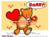 Cartoon: Bobbo der Bär - Sorry! (small) by FeliXfromAC tagged bobbo,the,bear,bär,tiere,animals,niedlich,whimsical,hadyogo,wallpaper,felix,alias,reinhard,horst,ecard,glück,greetings,glückwünsche,love,liebe