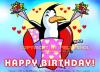 Cartoon: Happy Birthday (small) by FeliXfromAC tagged nice,animals,tiere,tier,logos,stockart,sympathiefiguren,mascots,wallpapers,characters,characterdesign,figuren,hey,melde,dich,whimsical,felix,alias,reinhard,horst,reinhard,horst,design,line,red,love,herzen,beziehung,aachen,pinguin,penguine,greeting,card,bi