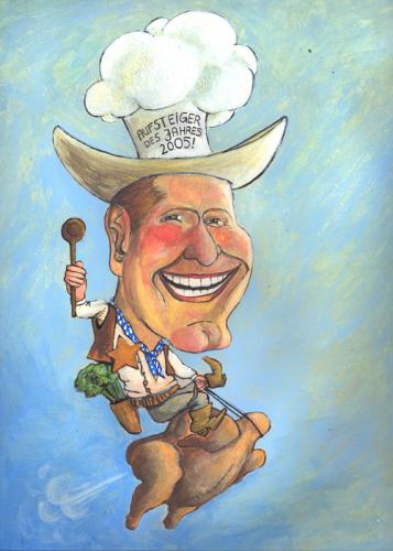 Cartoon: the crazy cook (medium) by illustrita tagged man,mann,kinder,business,cook,animals,tiere,fly,fliegen