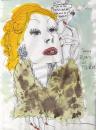 Cartoon: jenny elvers as marlene (small) by illustrita tagged vip,famous,actor,blonde,media,germany,woman,frau