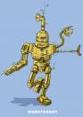 Cartoon: wurstrobot (small) by Jo Drathjer tagged ki,wurst,robot,grill,bratwurst,haushaltshilfe,hightech,roboter,künstliche,intelligenz