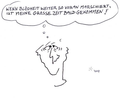Cartoon: ZEITGEIST (medium) by Bop Tag tagged zukunft,erwartung,entwicklung,verblödung