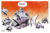 Cartoon: big fish- small fish (small) by AGRA tagged fish,politics