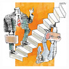 Cartoon: Up and Down (small) by AGRA tagged system,change