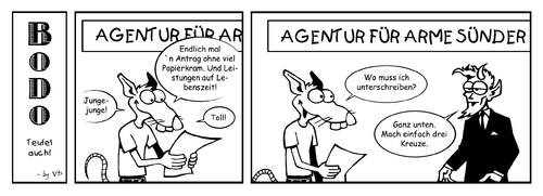Cartoon: BODO - Teufel auch! (medium) by volkertoons tagged devil,teufel,rat,ratte,bodo,strip,comic,cartoon,volkertoons