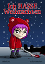 Cartoon: Ich hasse Weihnachten (small) by volkertoons tagged volkertoons,griselda,mädchen,girl,böse,evil,bad,weihnachten,xmas,christmas,holidays,dislike,hassen,hass,hate,winter,schnee,snow
