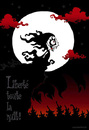 Cartoon: Liberte toute la nuit (small) by volkertoons tagged volkertoons,duke,macabre,nosfera,vampir,vampire,vampöse,bose,mädchen,girl,tot,untot,nacht,nuit,night,freiheit,freedom,liberte,feuer,vollmond,moon,gothic,halloween
