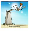 Cartoon: Nordic Turmspringen (small) by volkertoons tagged cartoons volkertoons trendsport sport nordic turmspringen blöd albern überflüssig
