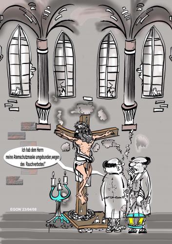 Cartoon: No Smoking (medium) by cartoonist_egon tagged smoke,rauch,reglements,gesundheit