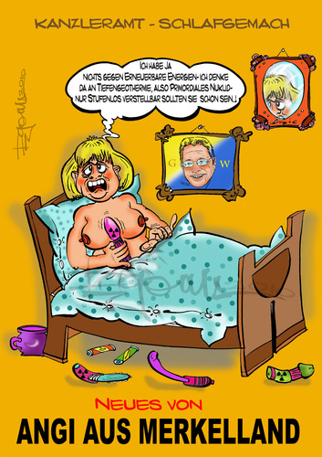 Cartoon: Aus dem Bundeskanzleramt... (medium) by cartoonist_egon tagged politik,soziales,hartziv,koch,sgbii,fdp,cdu