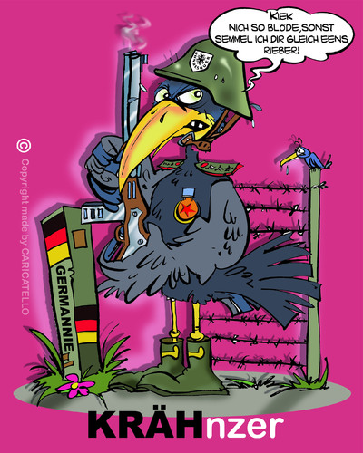 Cartoon: KrähenTOON (medium) by cartoonist_egon tagged krähen,rabenvögel,tiere,vögel