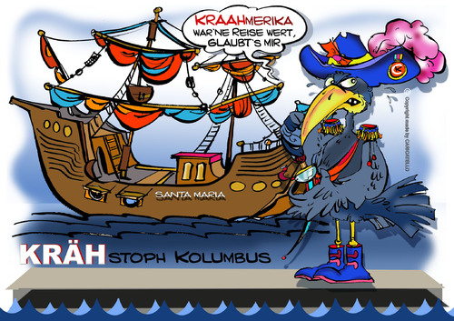 Cartoon: KrähenTOON (medium) by cartoonist_egon tagged krähen,rabenvögel,tiere,vögel