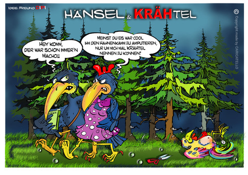 Cartoon: KRÄHENtoonFolge2 (medium) by cartoonist_egon tagged krähen,rabenvögel,tiere,vögel