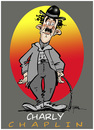 Cartoon: Hommage an The Tramp (small) by cartoonist_egon tagged chaplin,comedian,tramp,film,kino